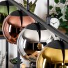Koyoto Hanglamp, Kogellampje, Hanglamp Blauw, Chroom, Goud, Groen, Koperkleurig, Rookkleurig, 5-lichts