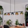 Koyoto Hanglamp, Kogellampje, Hanglamp Blauw, Goud, Groen, Duidelijk, Koperkleurig, 5-lichts