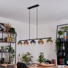 Koyoto Hanglamp, Kogellampje, Hanglamp Blauw, Goud, Groen, Duidelijk, Koperkleurig, 5-lichts