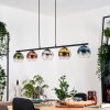Koyoto Hanglamp, Kogellampje, Hanglamp Blauw, Chroom, Goud, Groen, Duidelijk, Koperkleurig, Rookkleurig, 5-lichts