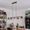 Koyoto Hanglamp, Kogellampje, Hanglamp Blauw, Chroom, Goud, Groen, Duidelijk, Koperkleurig, Rookkleurig, 5-lichts