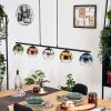 Koyoto Hanglamp, Kogellampje, Hanglamp Blauw, Chroom, Goud, Groen, Duidelijk, Koperkleurig, Rookkleurig, 5-lichts