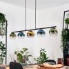 Koyoto Hanglamp, Kogellampje, Hanglamp Blauw, Goud, Groen, Duidelijk, 5-lichts
