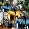 Koyoto Hanglamp, Kogellampje, Hanglamp Blauw, Goud, Groen, Duidelijk, 5-lichts