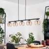 Koyoto Hanglamp, Kogellampje, Hanglamp Amber, Duidelijk, 5-lichts
