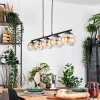 Koyoto Hanglamp, Kogellampje, Hanglamp Amber, Duidelijk, 5-lichts