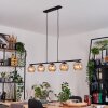 Koyoto Hanglamp, Kogellampje, Hanglamp Amber, 5-lichts