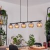 Koyoto Hanglamp, Kogellampje, Hanglamp Amber, 5-lichts
