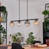 Gastor Hanglamp, Kogellampje, Hanglamp Amber, Duidelijk, Rookkleurig, 4-lichts