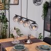 Ripoll Hanglamp, Kogellampje, Hanglamp Duidelijk, Rookkleurig, 4-lichts