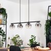 Ripoll Hanglamp, Kogellampje, Hanglamp Duidelijk, Rookkleurig, 4-lichts