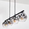 Ripoll Hanglamp, Kogellampje, Hanglamp Duidelijk, Rookkleurig, 4-lichts