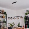 Gastor Hanglamp, Kogellampje, Hanglamp Chroom, Duidelijk, Rookkleurig, 5-lichts