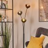 Gastor Kogellampje, Staande lamp Blauw, Groen, Duidelijk, Koperkleurig, 3-lichts