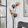 Koyoto Kogellampje, Staande lamp Amber, Duidelijk, Rookkleurig, 5-lichts