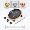 Koyoto Plafondlamp, Kogellampje 40 cm Bruin, houtlook, Zwart, 3-lichts