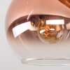 Koyoto Plafondlamp, Kogellampje 40 cm Bruin, houtlook, Zwart, 3-lichts