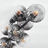 Koyoto Plafondlamp, Kogellampje Duidelijk, Rookkleurig, 10-lichts