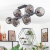 Koyoto Plafondlamp, Kogellampje Rookkleurig, 10-lichts