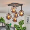 Gastor Plafondlamp, Kogellampje Rookkleurig, 5-lichts