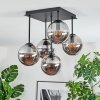 Gastor Plafondlamp, Kogellampje Rookkleurig, 5-lichts