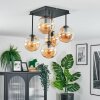 Gastor Plafondlamp, Kogellampje Amber, 5-lichts