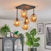 Gastor Plafondlamp, Kogellampje Amber, 5-lichts