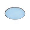 WOFI LINOX Plafondlamp LED Zilver, 1-licht, Afstandsbediening, Kleurwisselaar