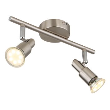 Globo Kinley Plafondlamp Chroom, Nikkel mat, 2-lichts