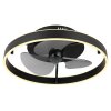 Globo Conway Plafondventilator met verlichting LED Zwart, 1-licht, Afstandsbediening