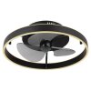 Globo Conway Plafondventilator met verlichting LED Zwart, 1-licht, Afstandsbediening