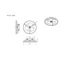 Globo Conway Plafondventilator met verlichting LED Zwart, 1-licht, Afstandsbediening