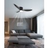 Globo Armando Plafondventilator met verlichting LED Zwart, 1-licht, Afstandsbediening
