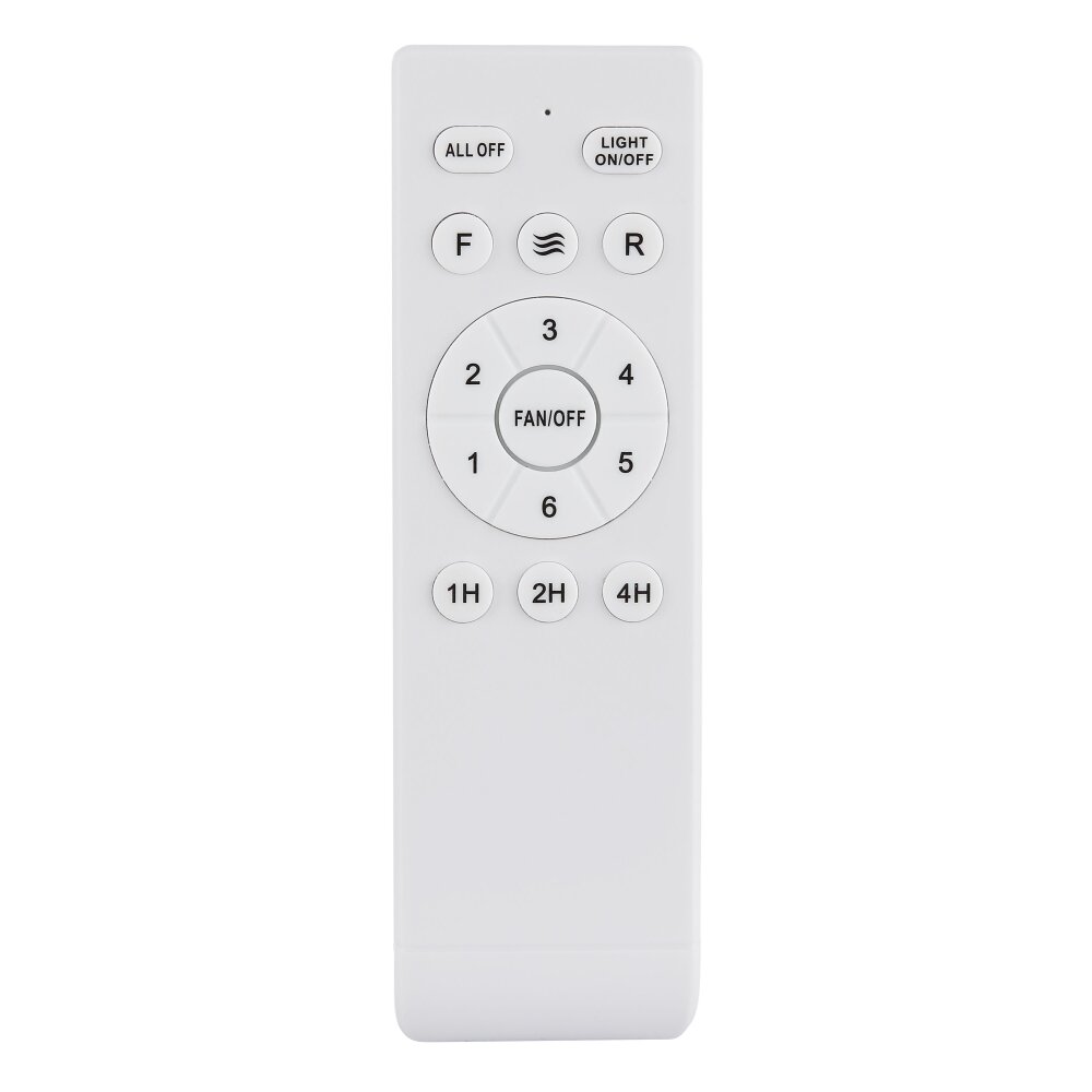 Globo Gale Plafondventilator met verlichting LED houtlook, Natuurlijke kleuren, Wit, 1-licht, Afstandsbediening