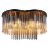 Globo Gorley Plafondlamp Zwart, 6-lichts