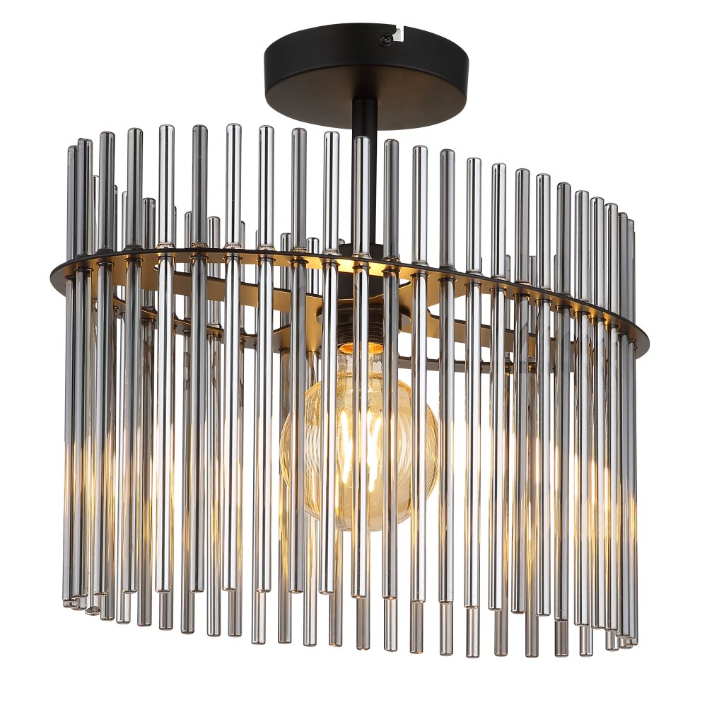 Globo Gorley Plafondlamp Zwart, 1-licht main product photo