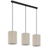 Globo Page Hanglamp Zwart, 3-lichts