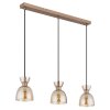 Globo Massey Hanglamp Bruin, 3-lichts