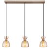 Globo Massey Hanglamp Bruin, 3-lichts