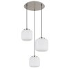 Globo Kladora Hanglamp Nikkel mat, 3-lichts