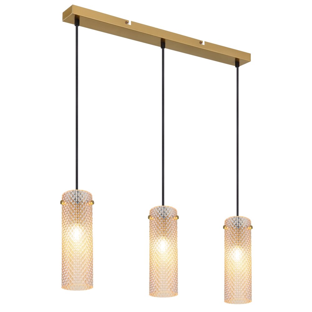 Globo Karolo Hanglamp Goud, 3-lichts main product photo