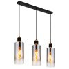 Globo Osborne Hanglamp Bruin, Zwart, 3-lichts