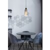 Globo Osborne Hanglamp Bruin, Zwart, 1-licht