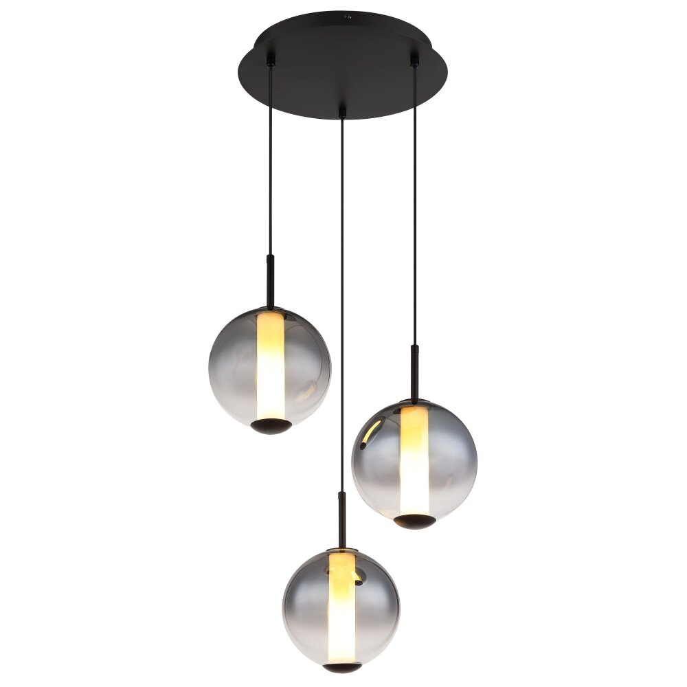 Globo Lacy Hanglamp LED Zwart, 1-licht main product photo