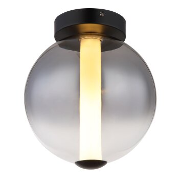 Globo Lacy Plafondlamp LED Zwart, 1-licht