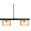 Globo Higgins Hanglamp Goud, Zwart, 3-lichts