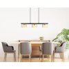 Globo Higgins Hanglamp Goud, Zwart, 3-lichts