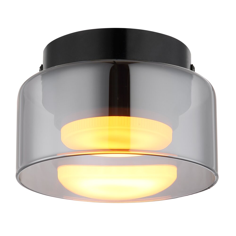 Globo Higgins Plafondlamp Zwart, 1-licht main product photo
