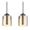 Globo Felicia Hanglamp Zwart, 4-lichts