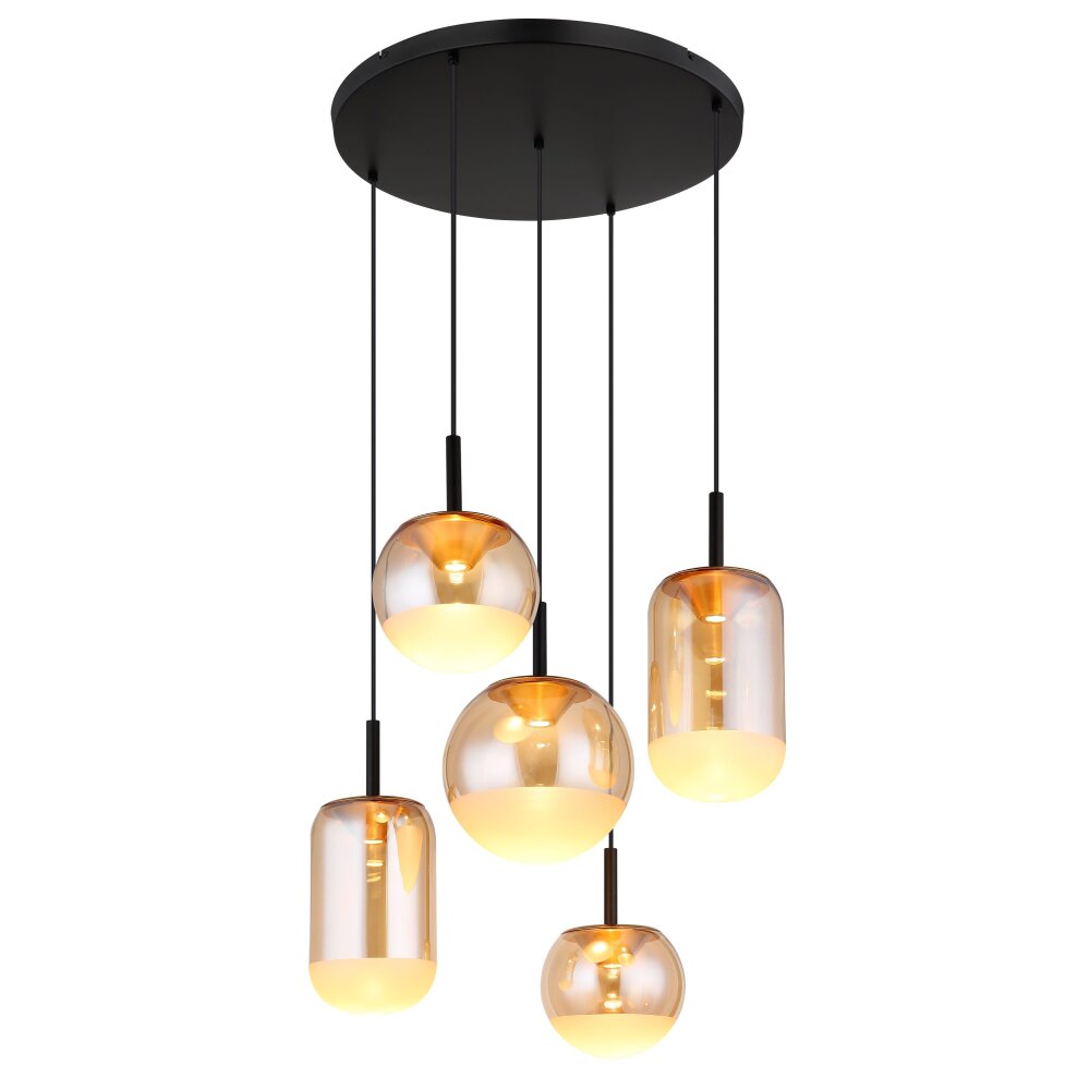 Globo Severin Hanglamp LED Zwart, 1-licht main product photo